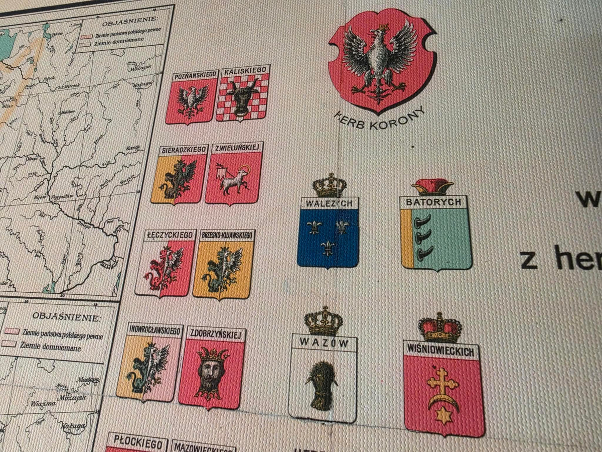 History of Poland Map Poster - 10 Historical Maps from Mieszko I to the Duchy of Warsaw
