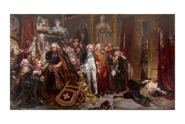 Rejtan De Val van Polen Poster - Jan Matejko Historische Poolse Muurkunst