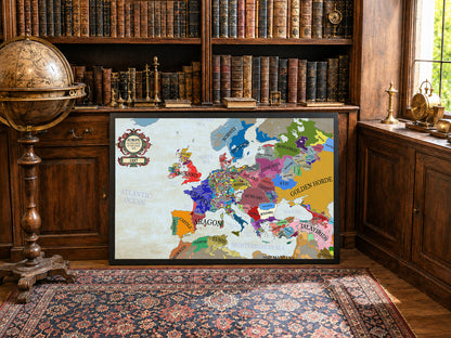 1337 Kaart van Europa aan de vooravond van de Honderdjarige Oorlog