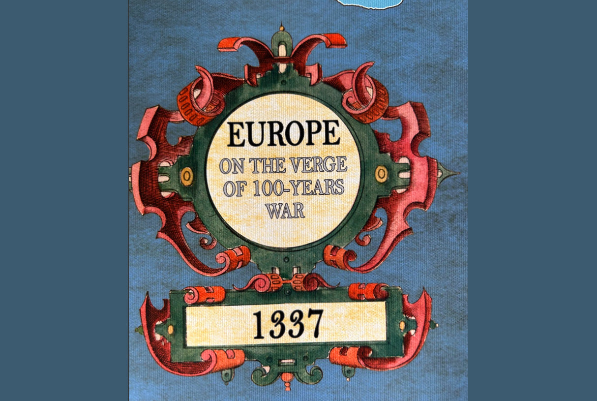 1337 Kaart van Europa aan de vooravond van de Honderdjarige Oorlog