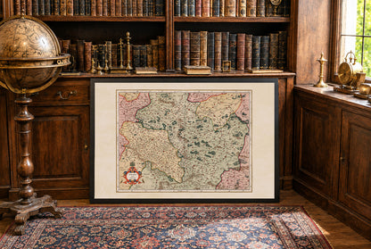 1623 Polonia Et Silesia Kaart - Vintage Atlas Kaart van Polen & Silezië
