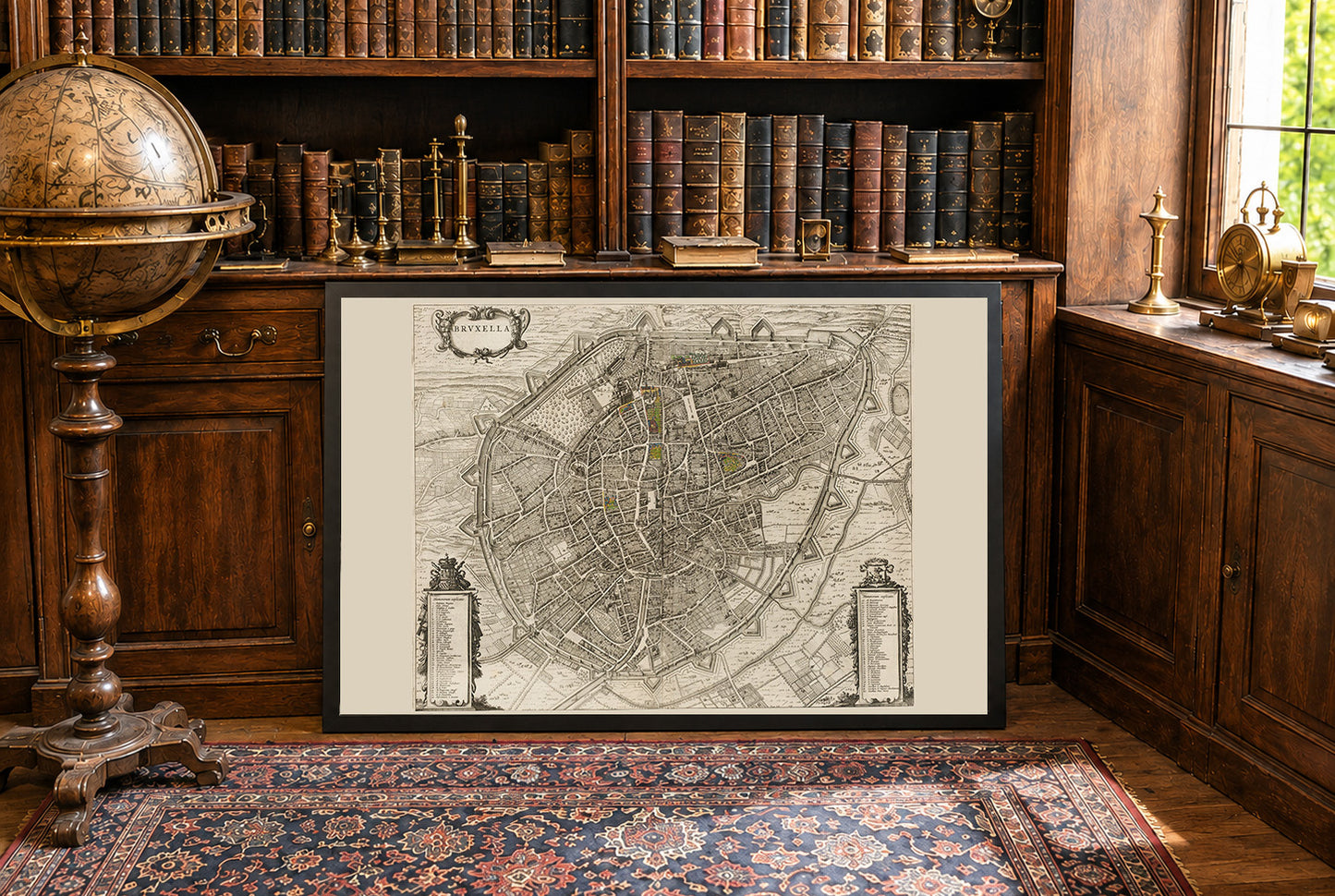 1652 Brussel Kaart - Vintage Stadsatlas Afdruk