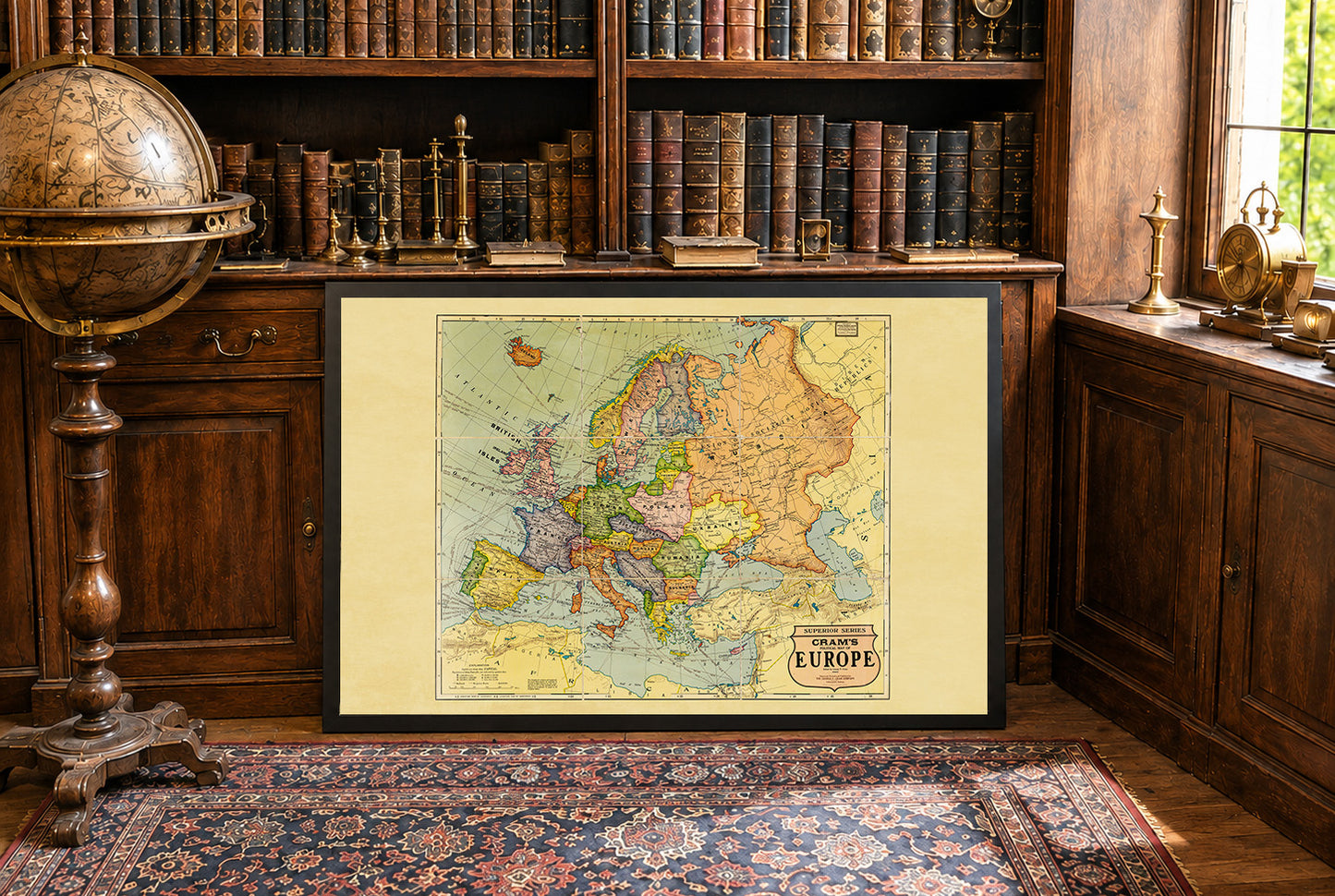 1925 Europa - Historische wandkaart van de tussenoorlogse periode