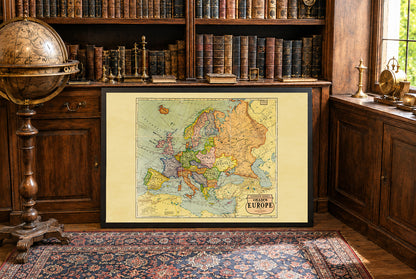 1925 Europa - Historische wandkaart van de tussenoorlogse periode