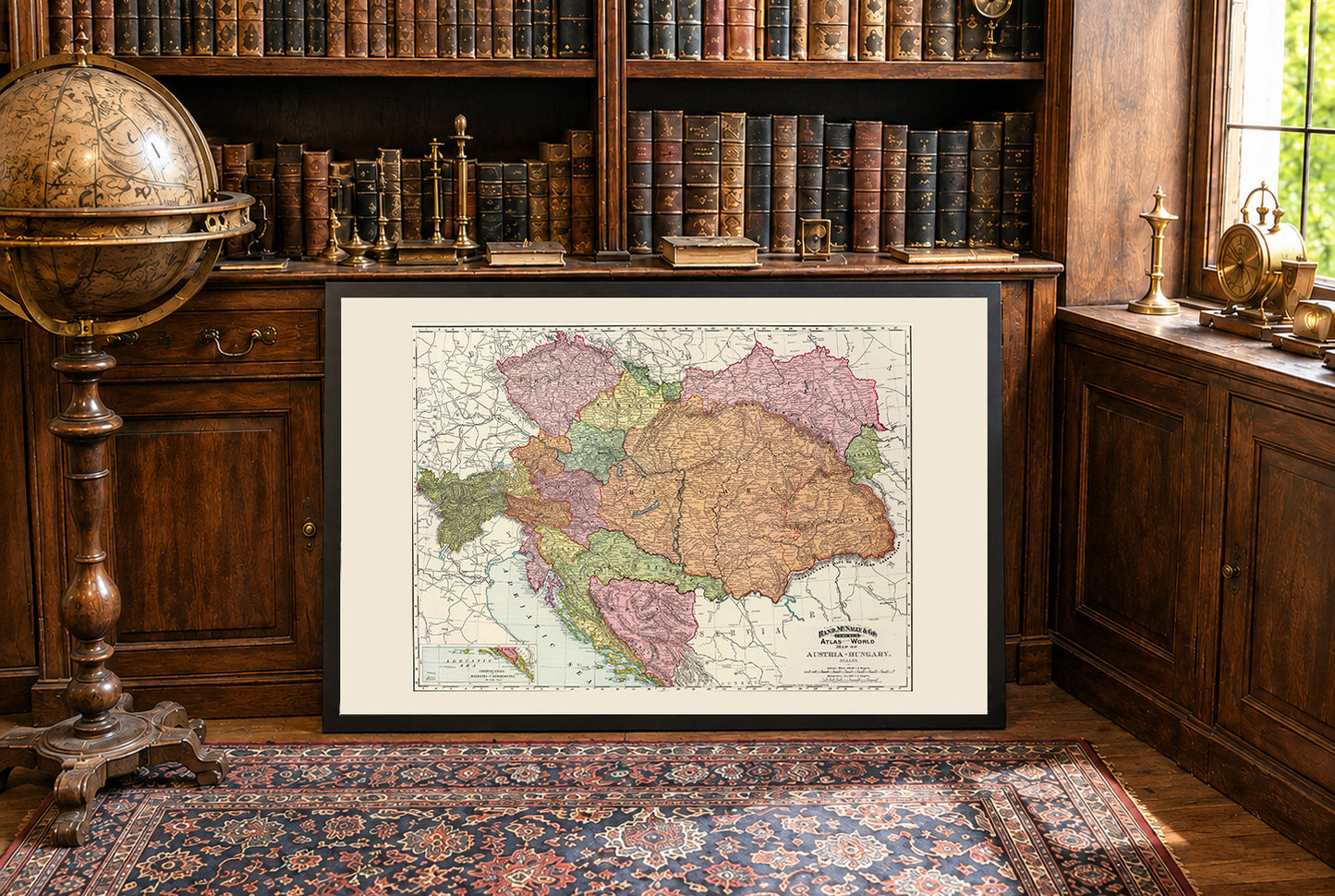 Oostenrijk-Hongarije 1897 - Historische Kaart van de Dubbelmonarchie