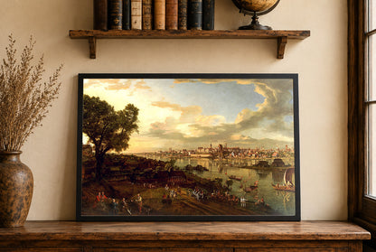 Poster Bellotto Vue de Varsovie depuis Praga - Décoration Murale Vintage de Varsovie