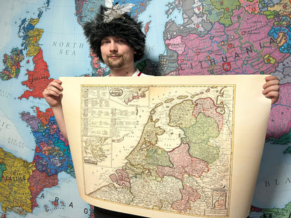 Nederlandse Republiek 1740 - Historische Kaart van Nederland