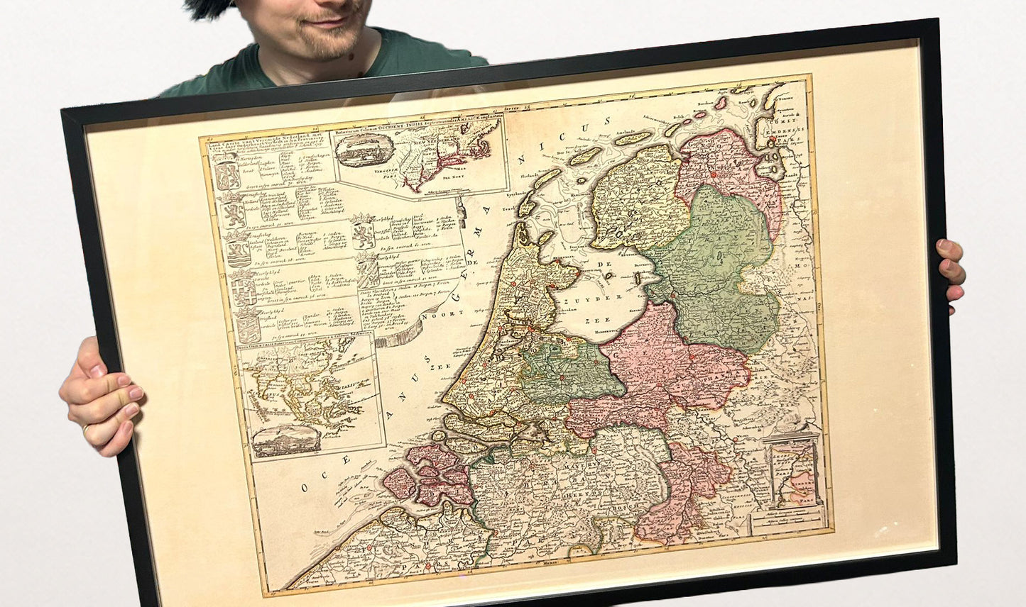 Nederlandse Republiek 1740 - Historische Kaart van Nederland