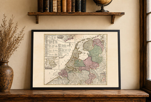 Nederlandse Republiek 1740 - Historische Kaart van Nederland
