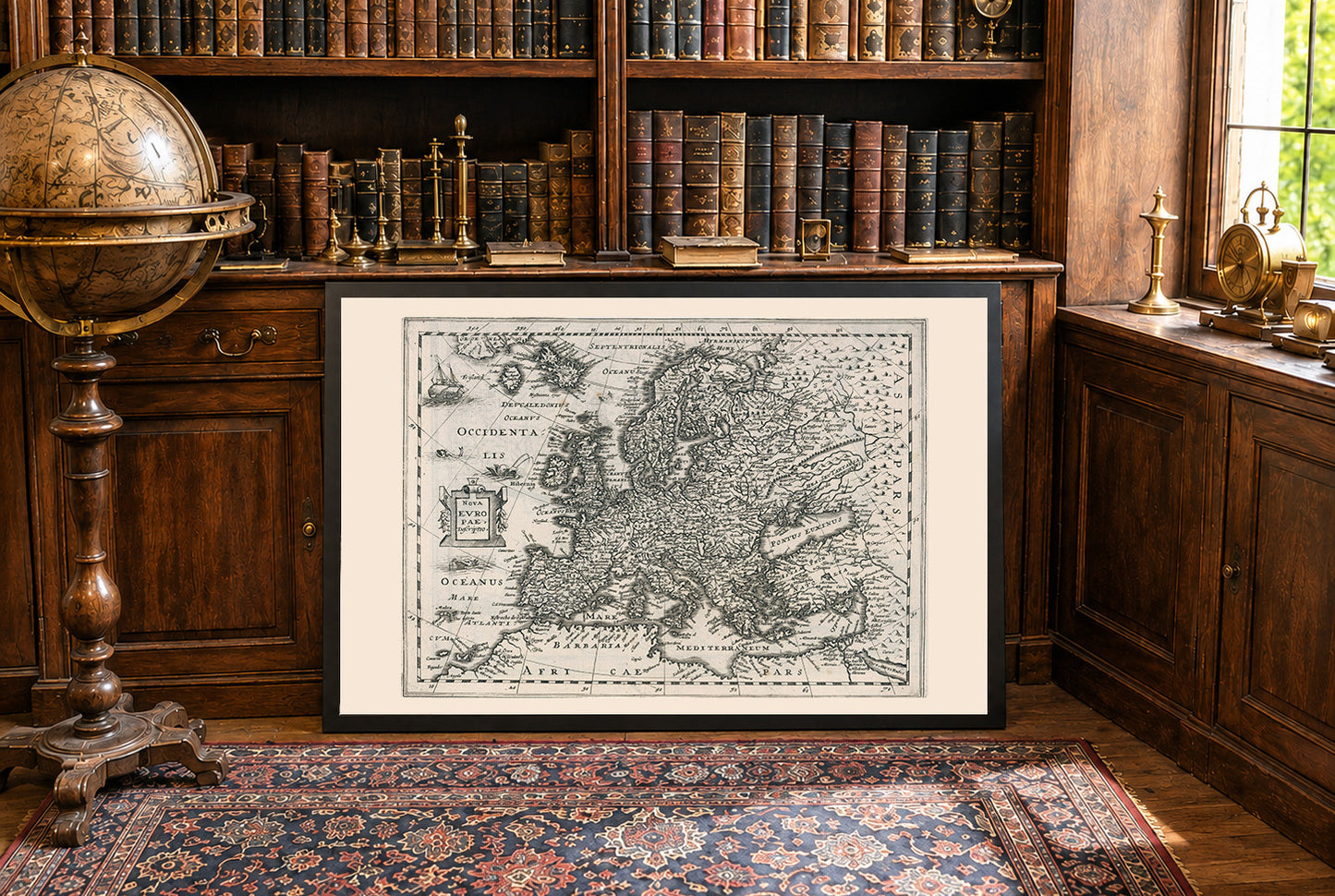 Europa 1636 - Historische Kaart tijdens de Dertigjarige Oorlog