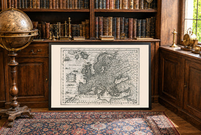 Europa 1636 - Historische Kaart tijdens de Dertigjarige Oorlog