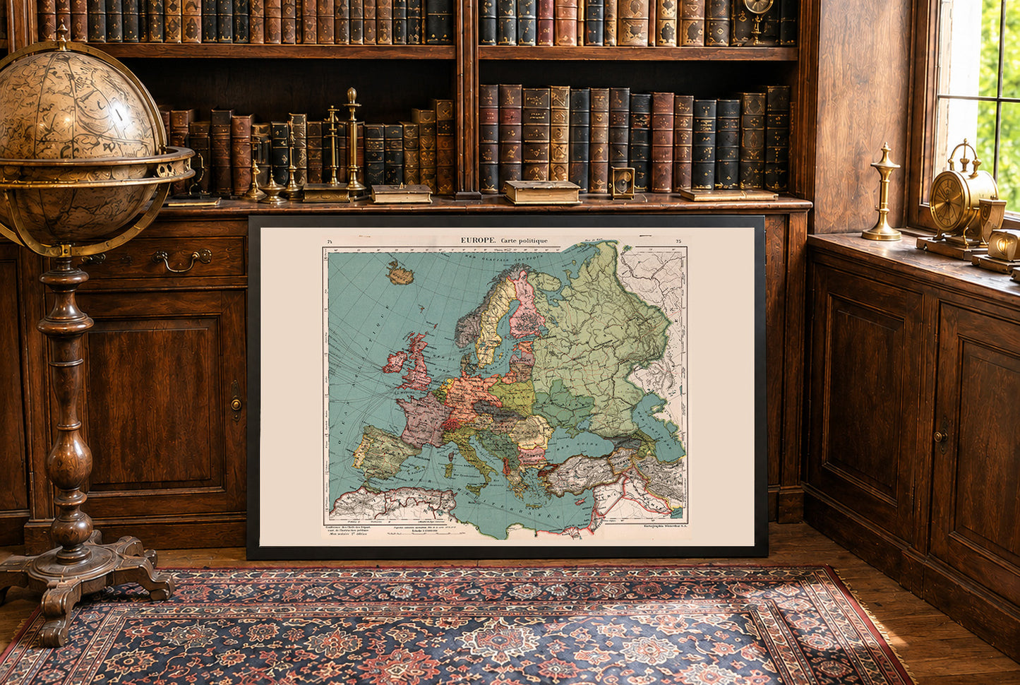 Europe 1921 - Carte historique de l'après-Première Guerre mondiale