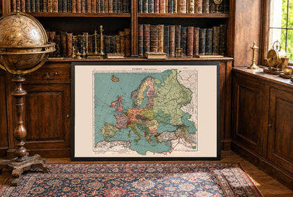Europe 1921 - Carte historique de l'après-Première Guerre mondiale