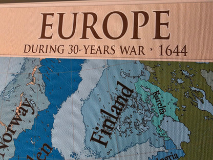 Europa im Jahr 1644 Kartenposter – Dreißigjähriger Krieg