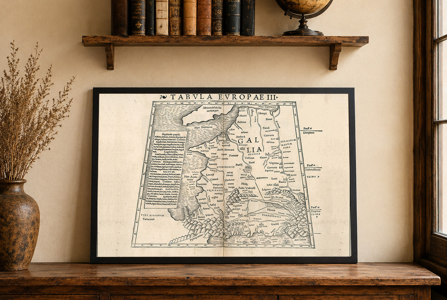 France 1540 - Carte historique de la Renaissance
