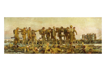Zagazowani 1919 - John Singer Sargent - I Wojna Światowa i Atak Gazowy - Historyczny Plakat z Obrazem