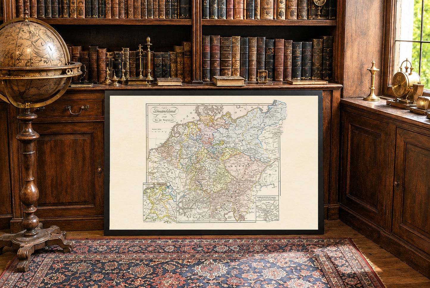 Historical Germany Map Poster (1792) - Vintage Holy Roman Empire Wall Art