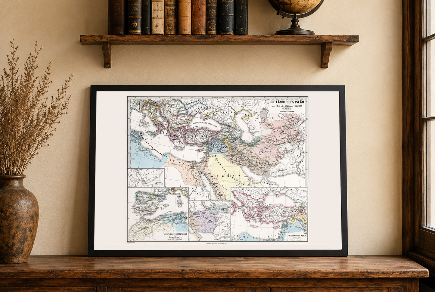 Islamitische Wereld 945–1055 - Kaart van de Buyiden, Fatimiden en Abbasiden