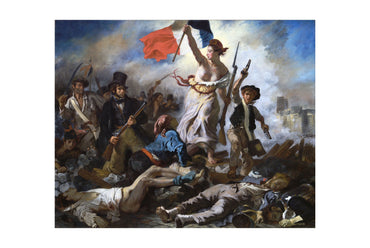 Vrijheid die het Volk Leidt Poster - Eugène Delacroix Vintage Franse Revolutie Muurkunst
