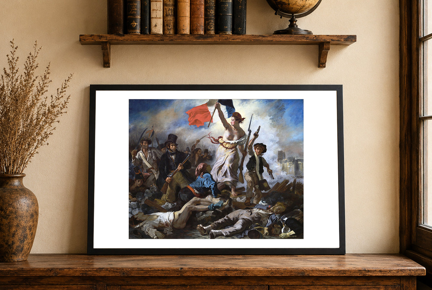 Vrijheid die het Volk Leidt Poster - Eugène Delacroix Vintage Franse Revolutie Muurkunst