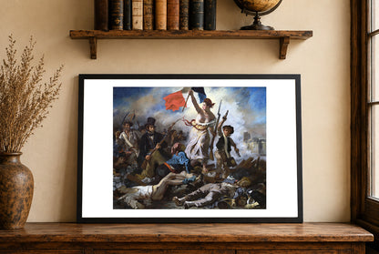 Vrijheid die het Volk Leidt Poster - Eugène Delacroix Vintage Franse Revolutie Muurkunst