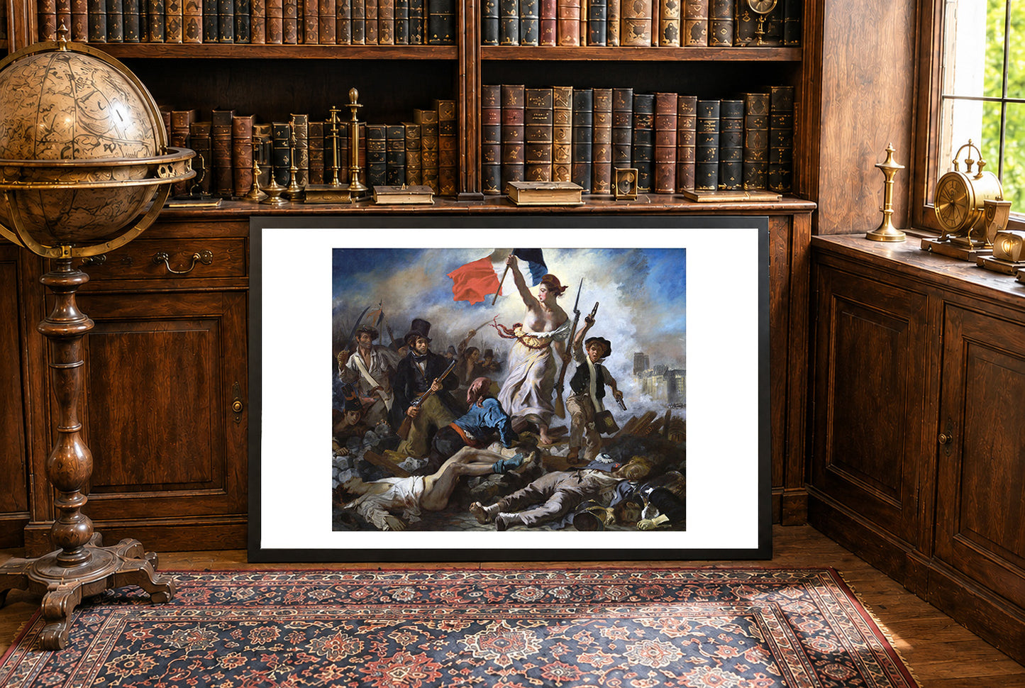 Vrijheid die het Volk Leidt Poster - Eugène Delacroix Vintage Franse Revolutie Muurkunst