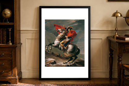 Poster Napoléon franchissant les Alpes - Jacques-Louis David Art Historique
