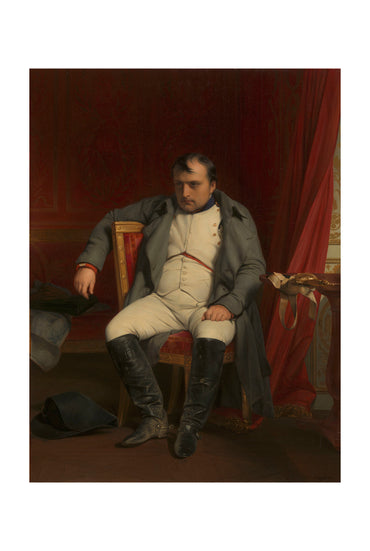 Napoleon bij Fontainebleau Poster - Paul Delaroche Historische Franse Keizerrijk Muurkunst