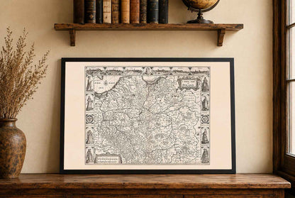 Poland Map Poster (1676) - Historic Map of the Polish-Lithuanian Commonwealth (Copy)