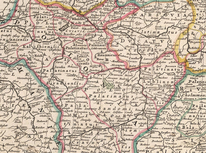 Polska i Litwa 1682 - Rzeczpospolita Obojga Narodów - Frederick de Wit - Historyczny Plakat z Mapą