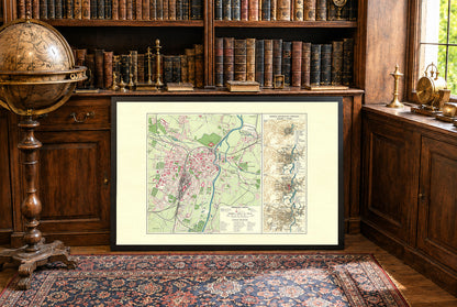 Poznań City Map Poster (1932) - Vintage Polish City Plan & Historical Growth Maps