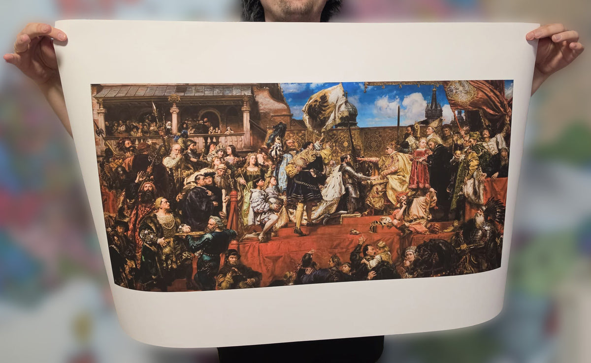 De Poolse hulde 1882 - Jan Matejko - schilderijposter over de Pools-Litouwse geschiedenis