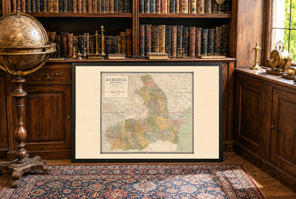 Romania 1883 - Charta Murala - Kingdom of Romania Historical Map Poster