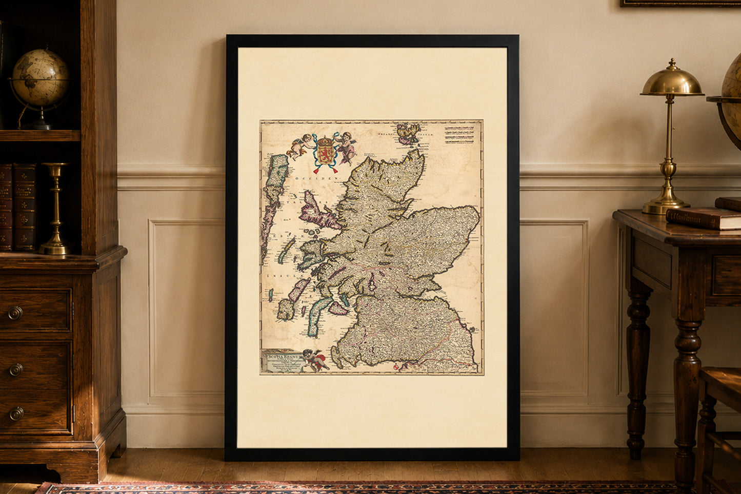 Poster Carte de l’Écosse (1690) - Décoration Murale Vintage du Royaume d’Écosse
