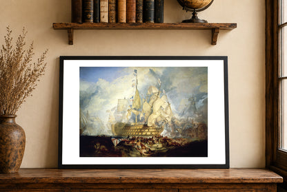 The Battle of Trafalgar 1824 - J. M. W. Turner - Napoleonic Wars Naval Battle Historical Painting Poster
