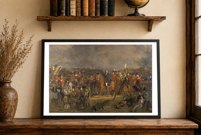 The Battle of Waterloo 1824 - Jan Willem Pieneman - Napoleonic Wars Historical Painting Poster