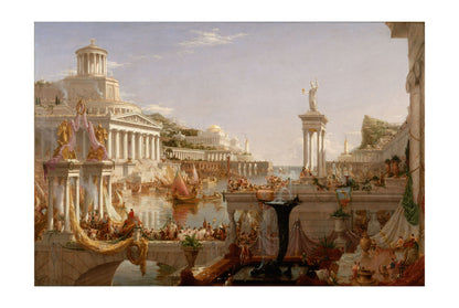 The Course of Empire Consummation Poster - Thomas Cole Classical Empire Wall Art