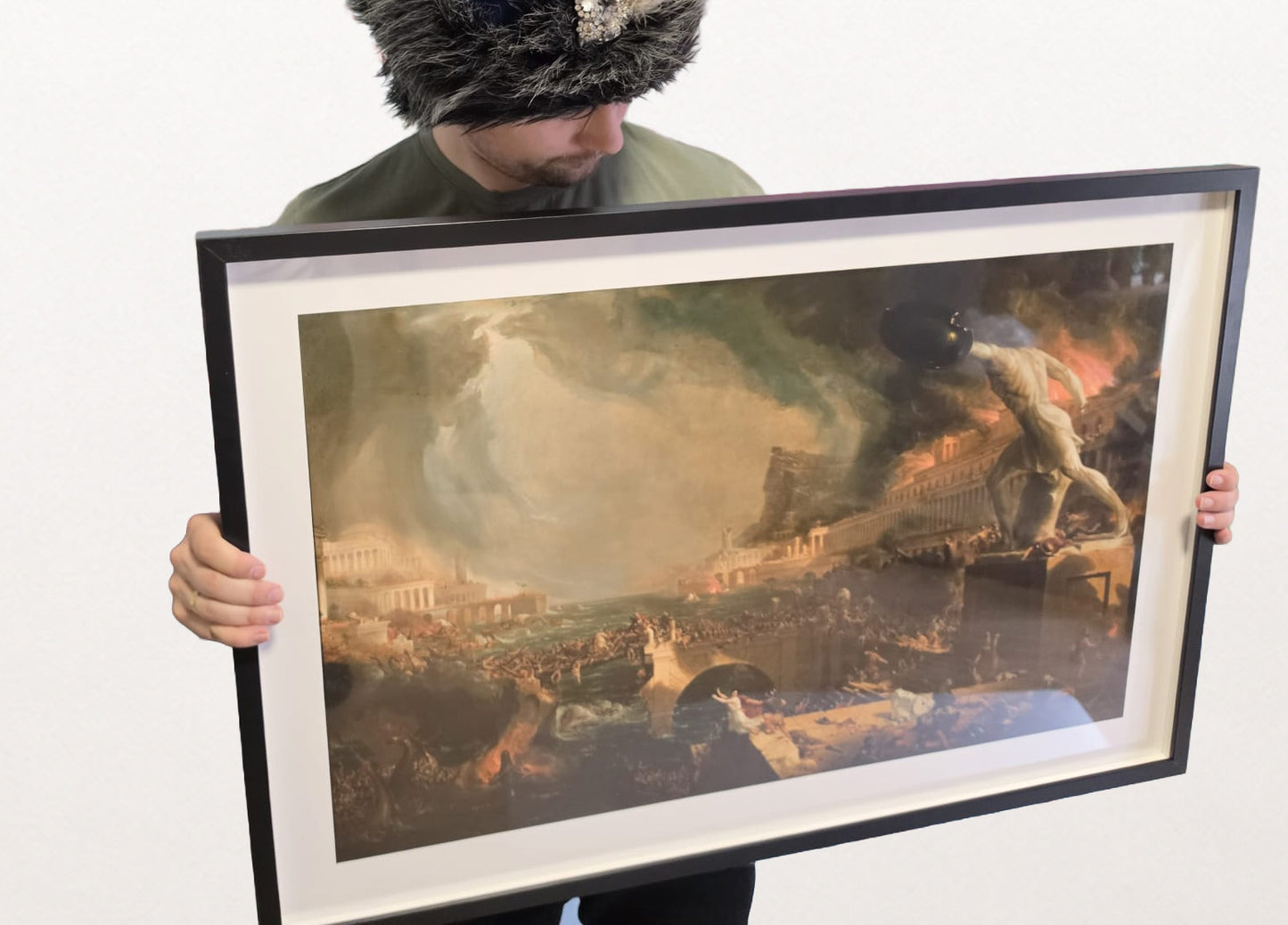 De Loop van het Rijk Vernietiging Poster - Thomas Cole Romantisch Landschap Muurkunst