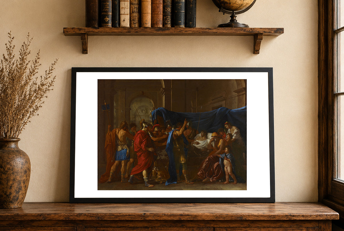 La Mort de Germanicus 1627 - Nicolas Poussin - Empire Romain - Affiche Peinture Historique
