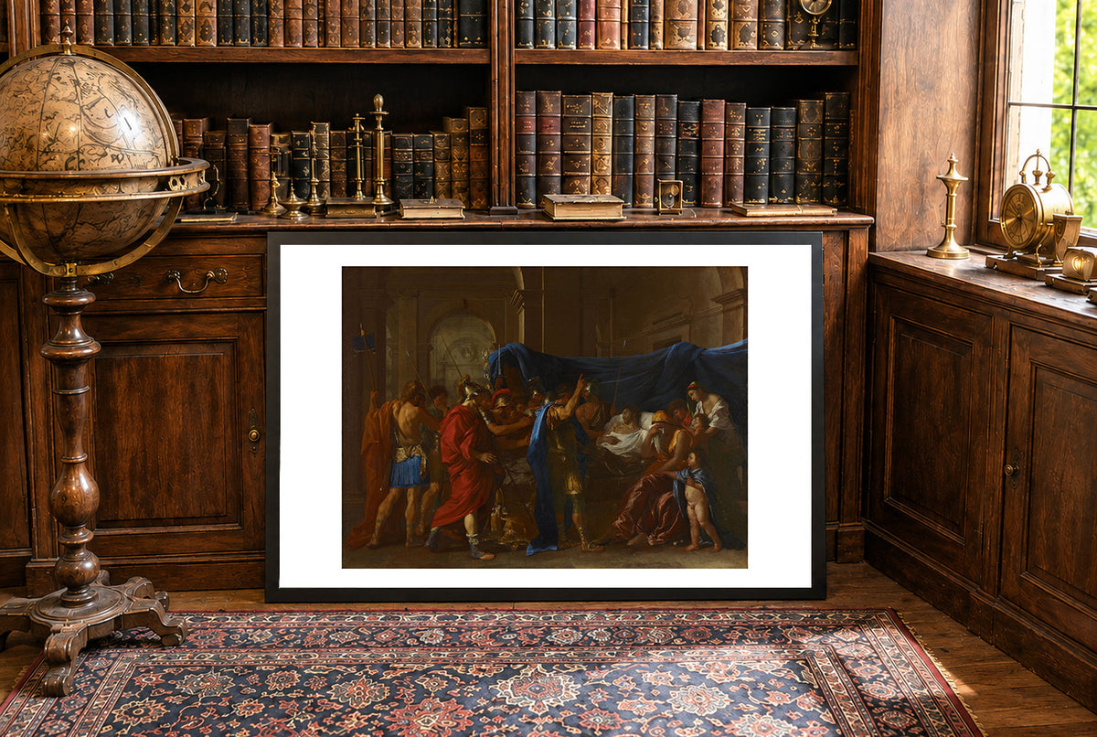 La Mort de Germanicus 1627 - Nicolas Poussin - Empire Romain - Affiche Peinture Historique