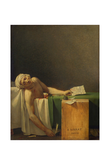 The Death of Marat 1793 - Jacques-Louis David - French Revolution Historical Painting Poster