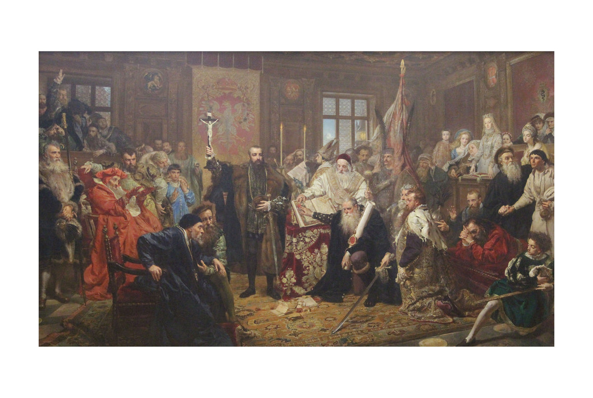 The Union of Lublin 1869 - Jan Matejko - Polish-Lithuanian Commonwealth Historical Painting Poster
