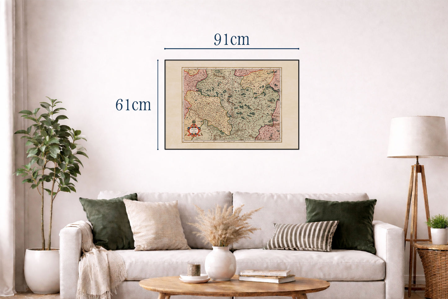 1623 Polonia Et Silesia Kaart - Vintage Atlas Kaart van Polen & Silezië
