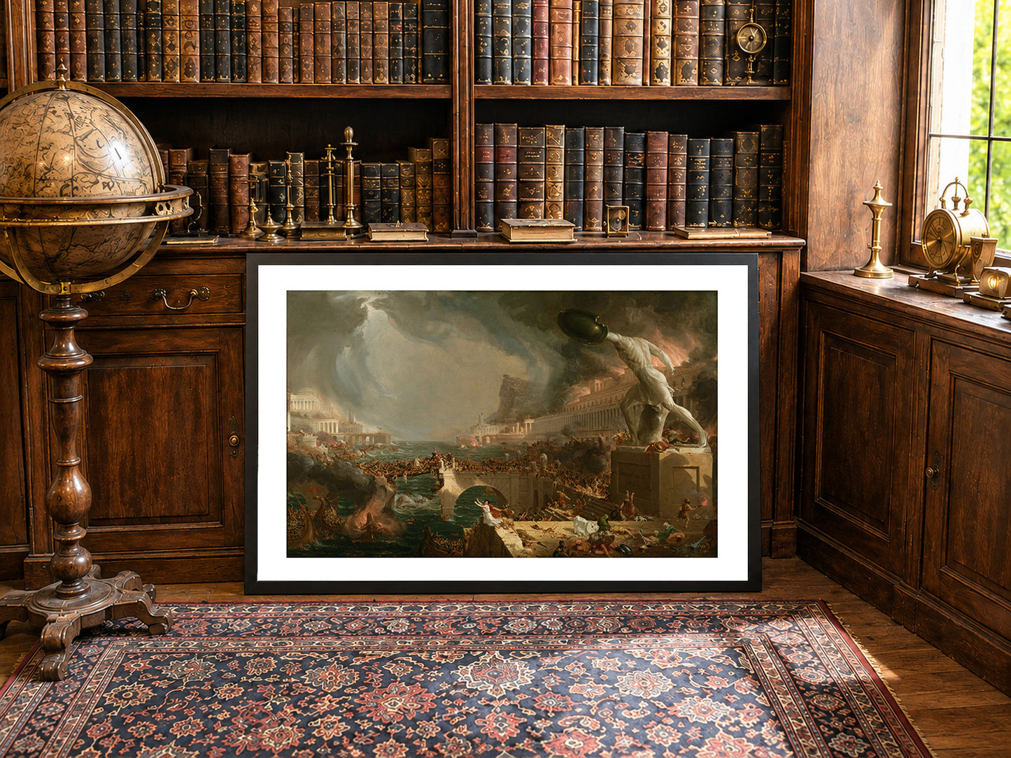 De Loop van het Rijk Vernietiging Poster - Thomas Cole Romantisch Landschap Muurkunst