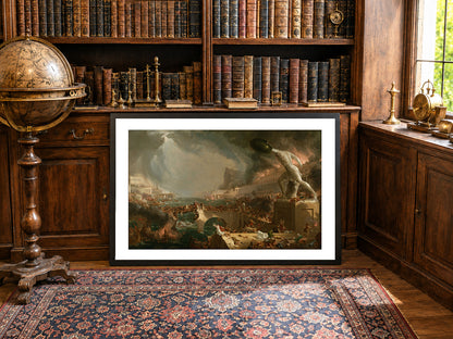 De Loop van het Rijk Vernietiging Poster - Thomas Cole Romantisch Landschap Muurkunst