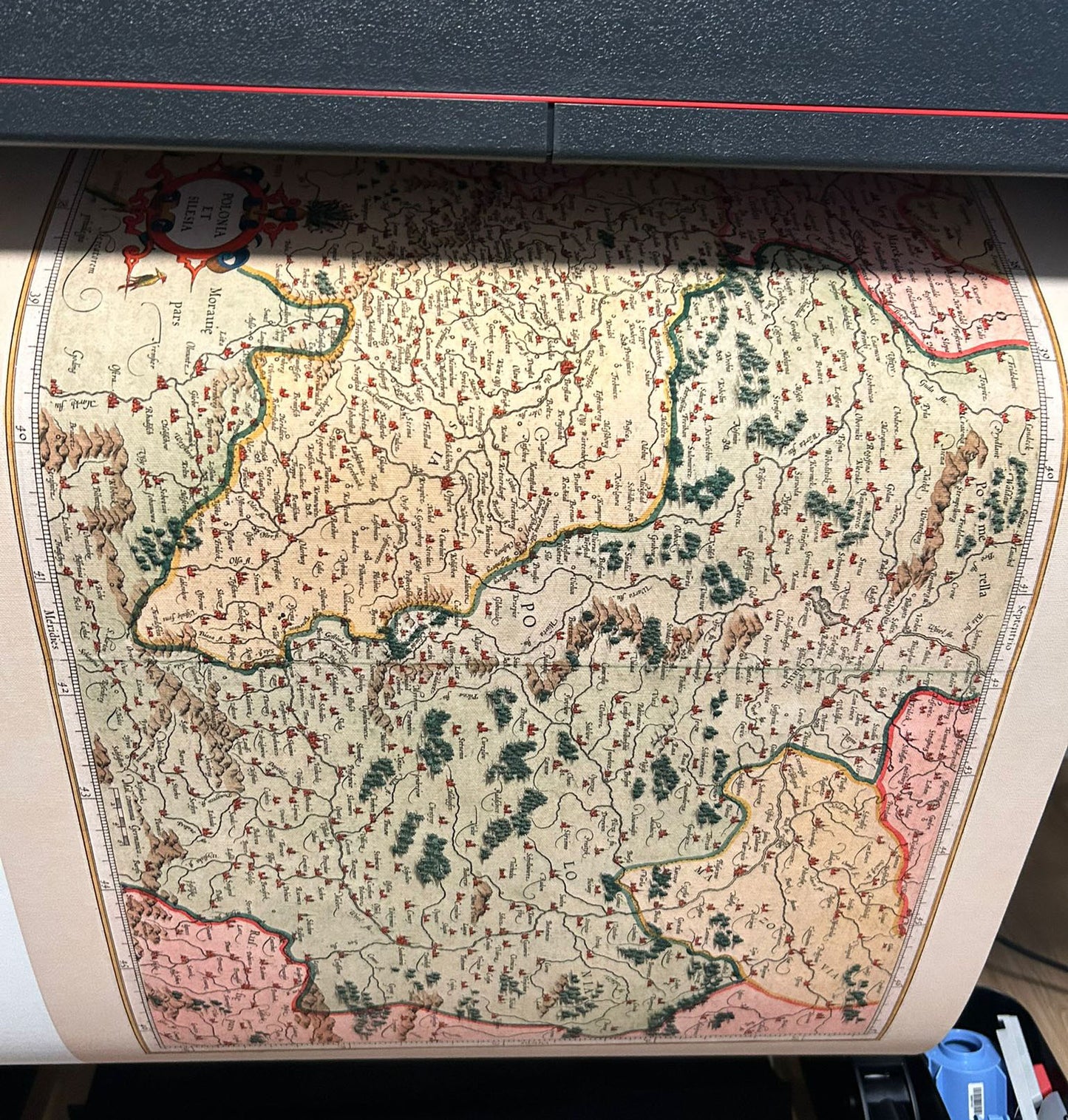 1623 Polonia Et Silesia Kaart - Vintage Atlas Kaart van Polen & Silezië