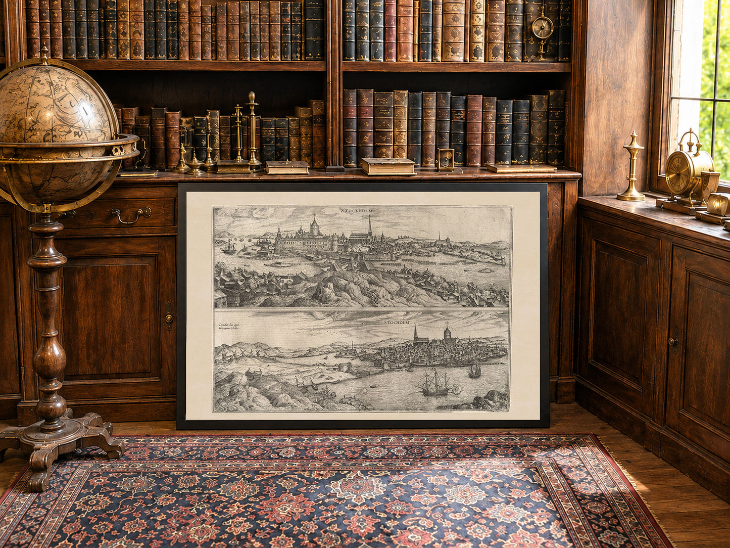 Stockholm 1588 Kaart Print - Braun & Hogenberg ‘Civitates Orbis Terrarum’